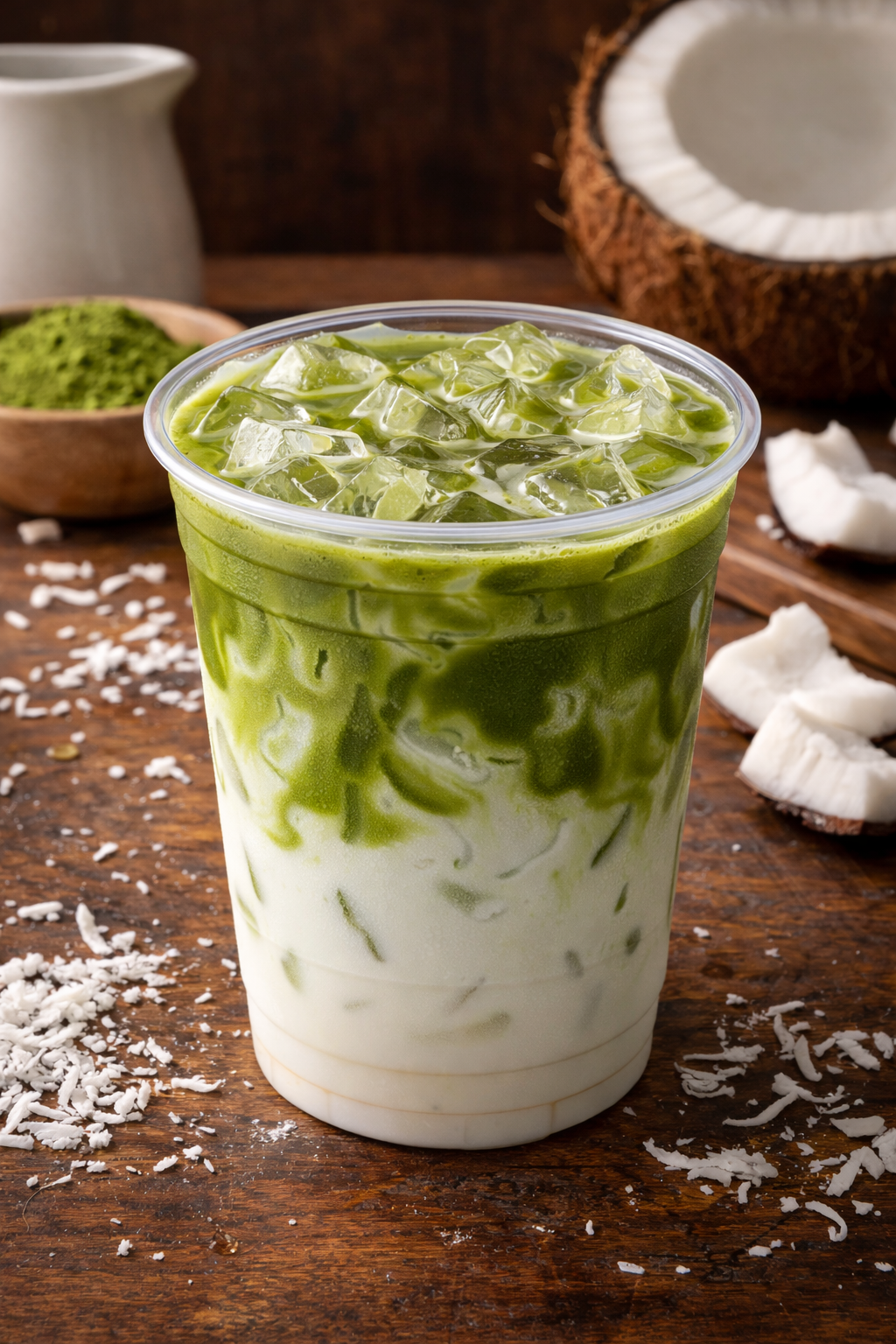 Iced Coconut Milk Matcha