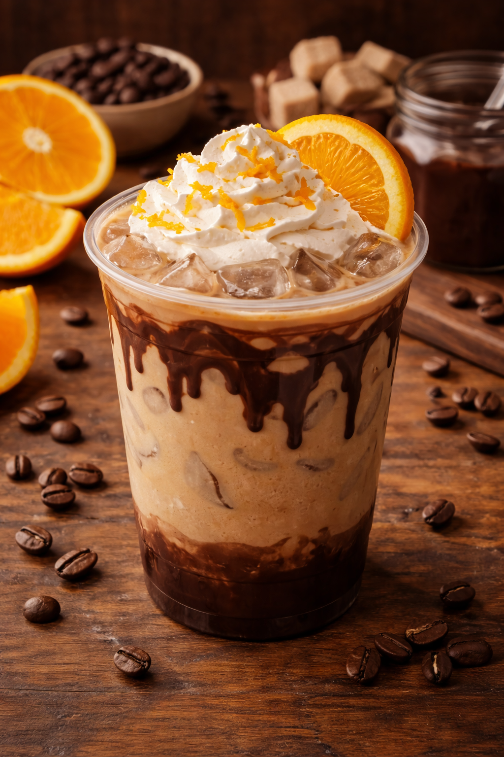 Iced Orange Mocha Latte