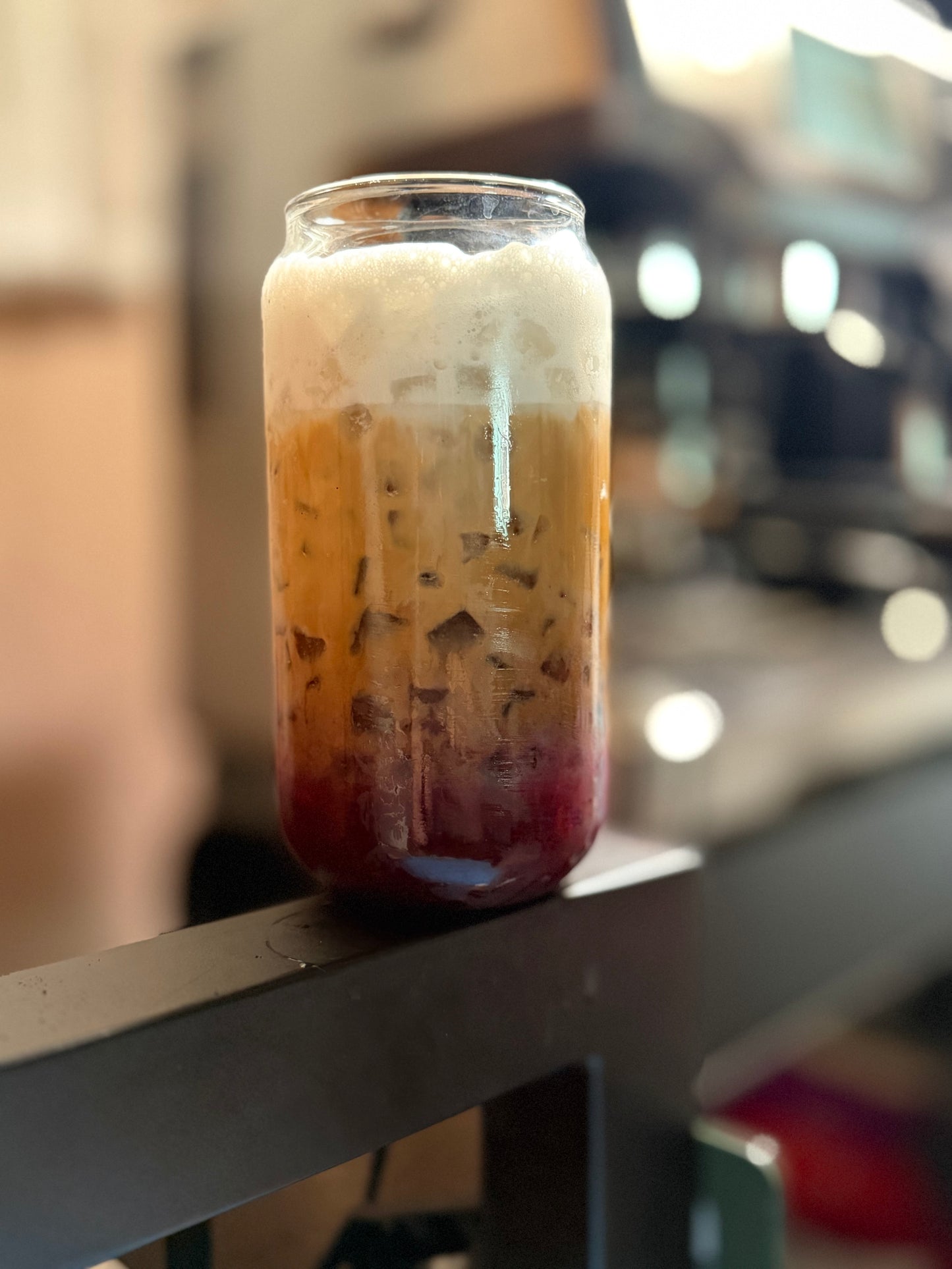 Blueberry Iced Latte