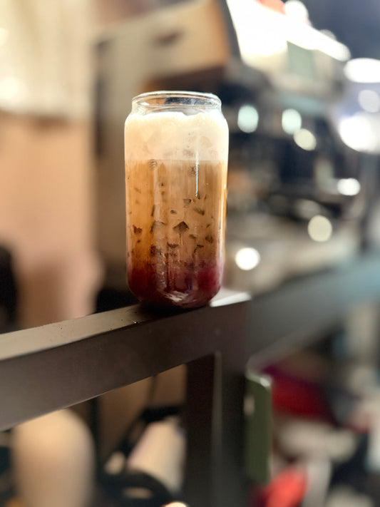 Blueberry Iced Latte