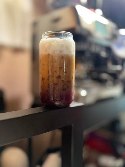 Blueberry Iced Latte